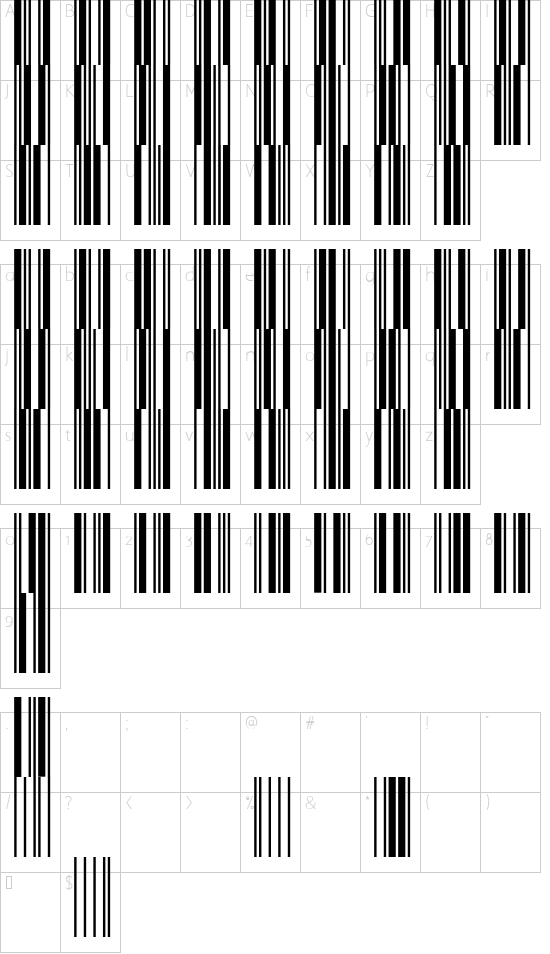 character map