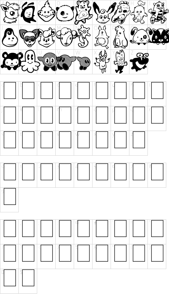 character map