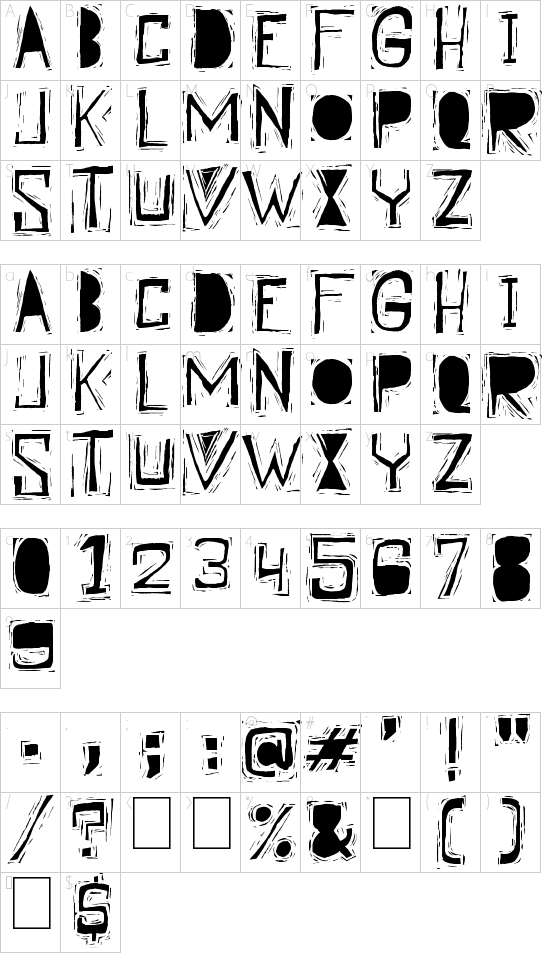 character map