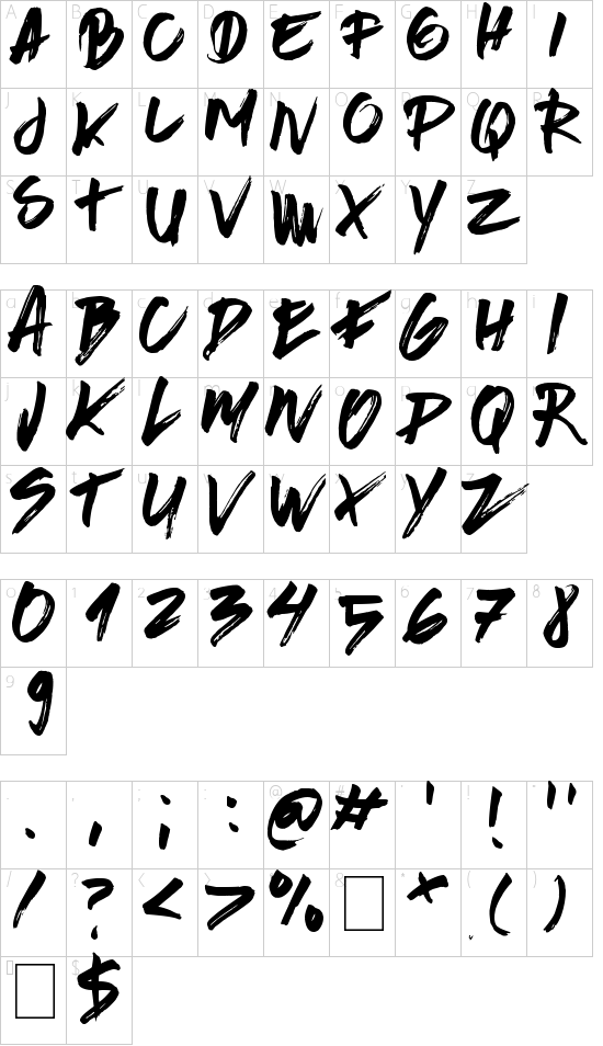 character map