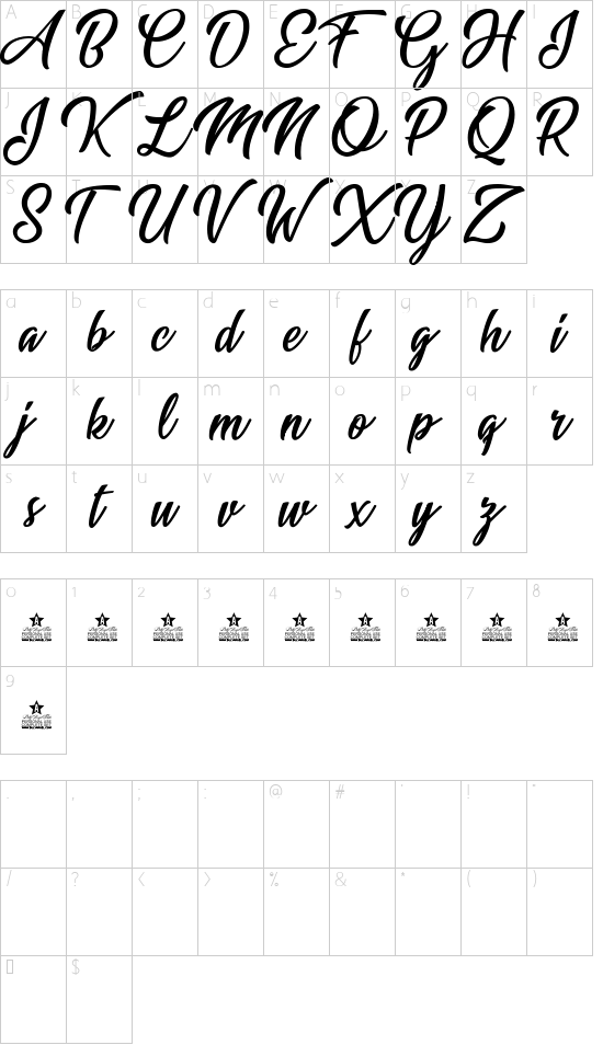 character map