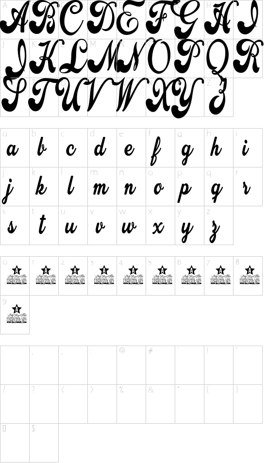 character map