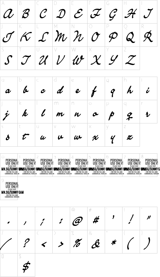 character map