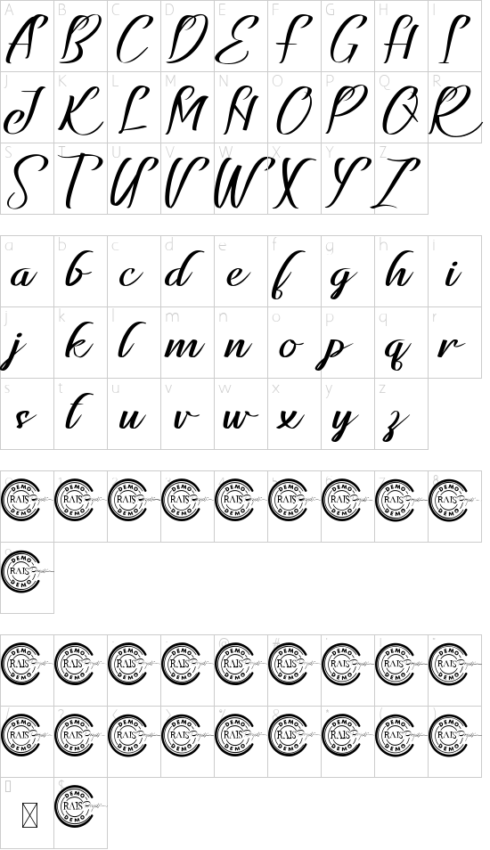 character map