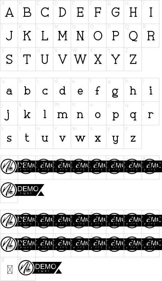 character map