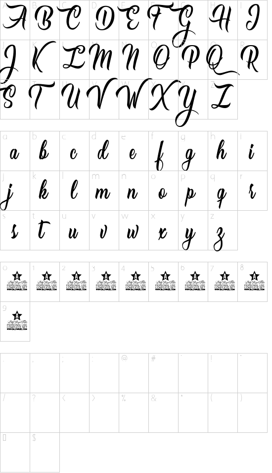 character map