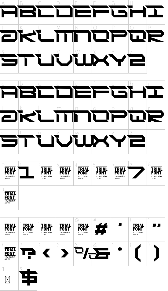 character map