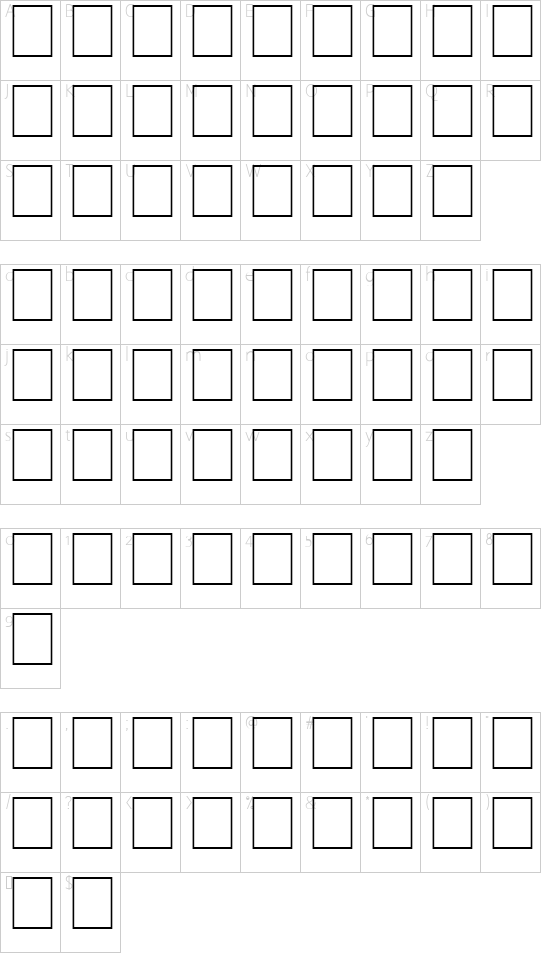 character map