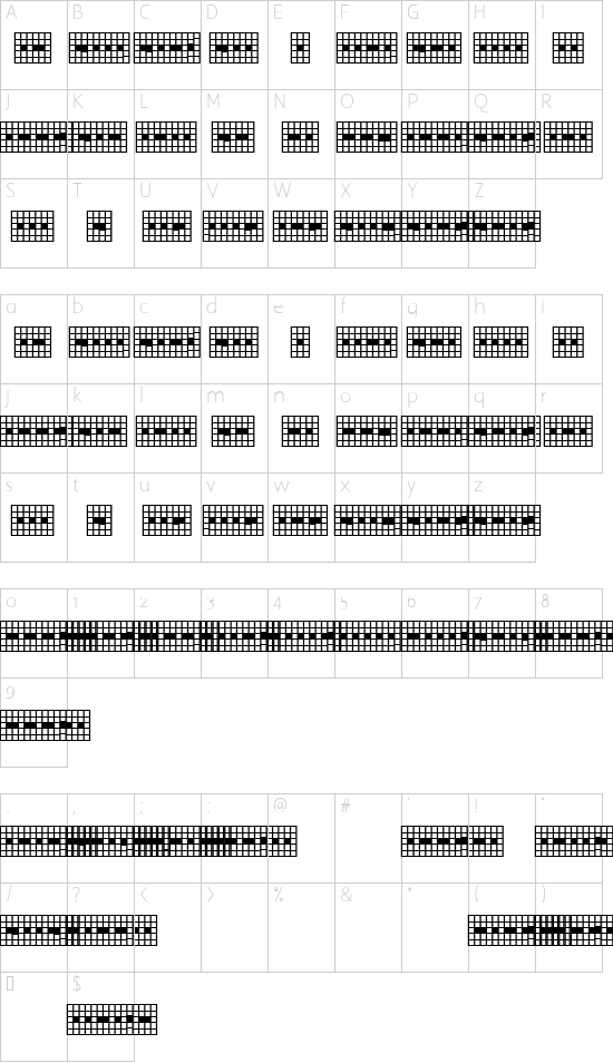 character map