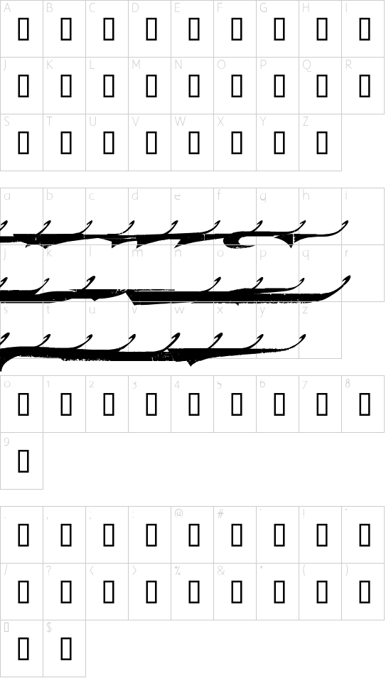 character map