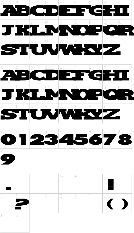 character map